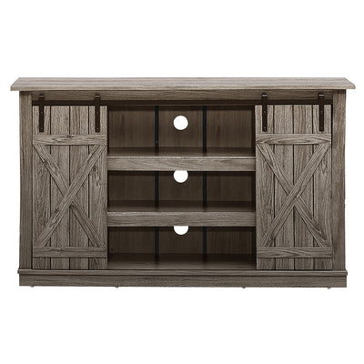 Sliding Barn TV Stand Console Table-Gray