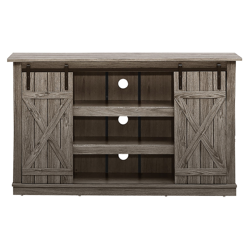 Sliding Barn TV Stand Console Table-Gray