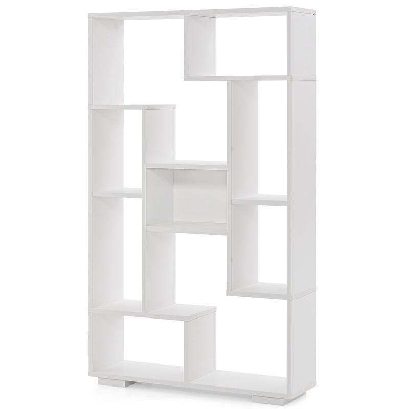 47-Inch Tall Bookshelf for Home Office Living Room-White