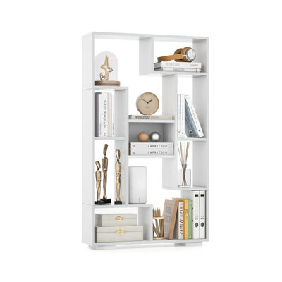 47-Inch Tall Bookshelf for Home Office Living Room-White