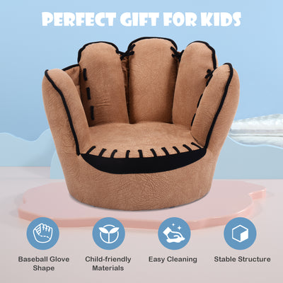 Household Five Fingers Baseball Glove Shaped Kids Leisure Upholstered Sofa