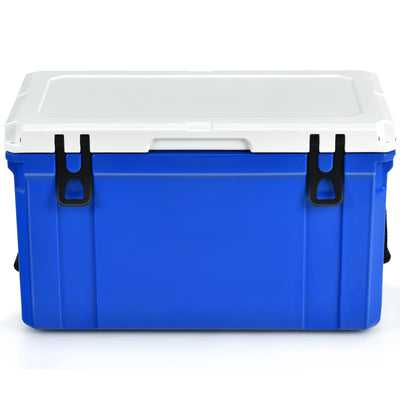 58 Quart Leak-Proof Portable Cooler  Ice Box for Camping-Blue