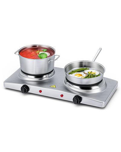 1800W Double Hot Plate Electric Countertop Burner