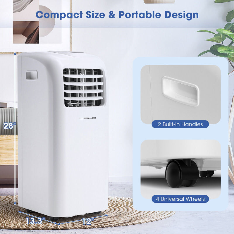 8000 BTU(Ashrae) Portable Air Conditioner with Remote Control