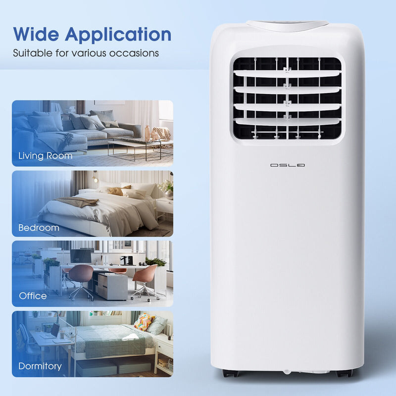 8000 BTU(Ashrae) Portable Air Conditioner with Remote Control