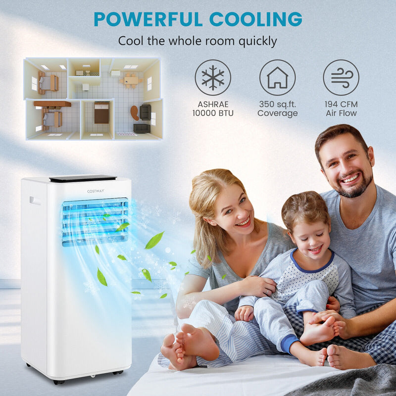 10000 BTU Portable Air Conditioner with Sleep Mode-10000 BTU