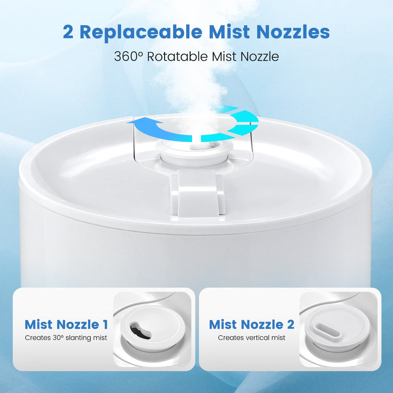 5.5L Cool Mist Humidifiers with Remote Control and 12 Hours Timer