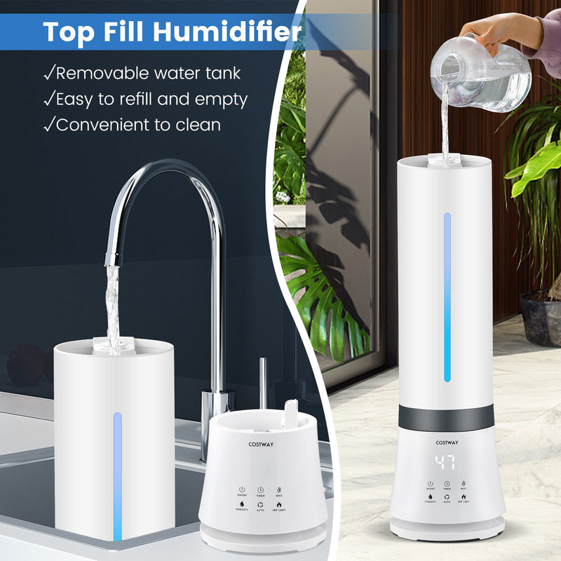 5.5L Cool Mist Humidifiers with Remote Control and 12 Hours Timer