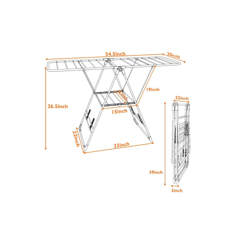 Portable Storage Drying Rack Laundry Clothes