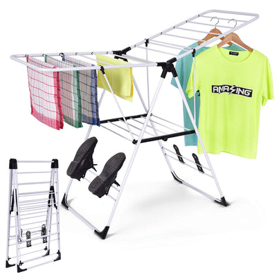 Portable Storage Drying Rack Laundry Clothes