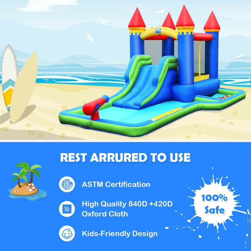 Kids Inflatable Bounce House Water Slide without Blower