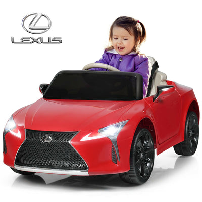 Lexus LC500 Licensed Kids 12V Ride Remote Control Electric Vehicle-Red