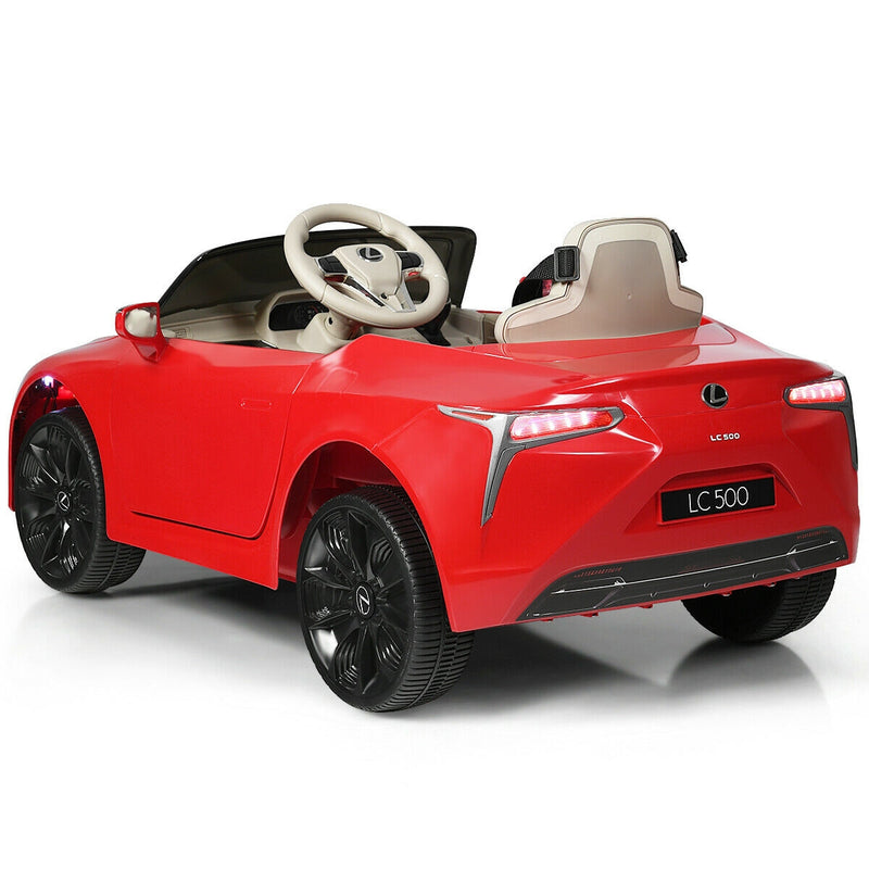 Lexus LC500 Licensed Kids 12V Ride Remote Control Electric Vehicle-Red