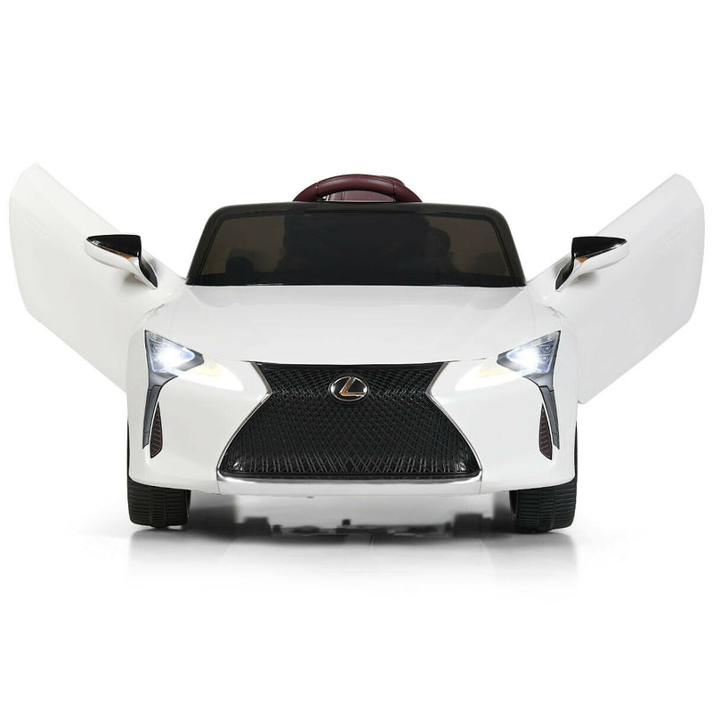 Lexus LC500 Licensed Kids 12V Ride Remote Control Electric Vehicle-White