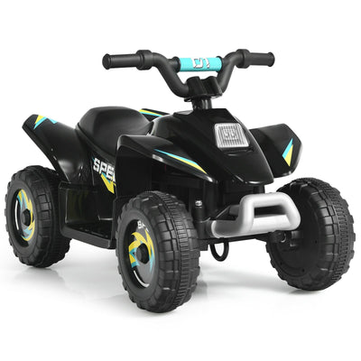 6V Kids Electric ATV 4 Wheels Ride-On Toy-Black