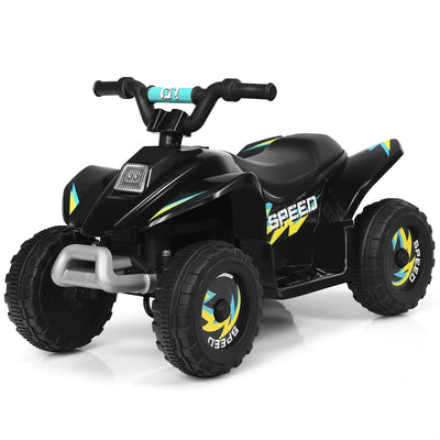 6V Kids Electric ATV 4 Wheels Ride-On Toy-Black