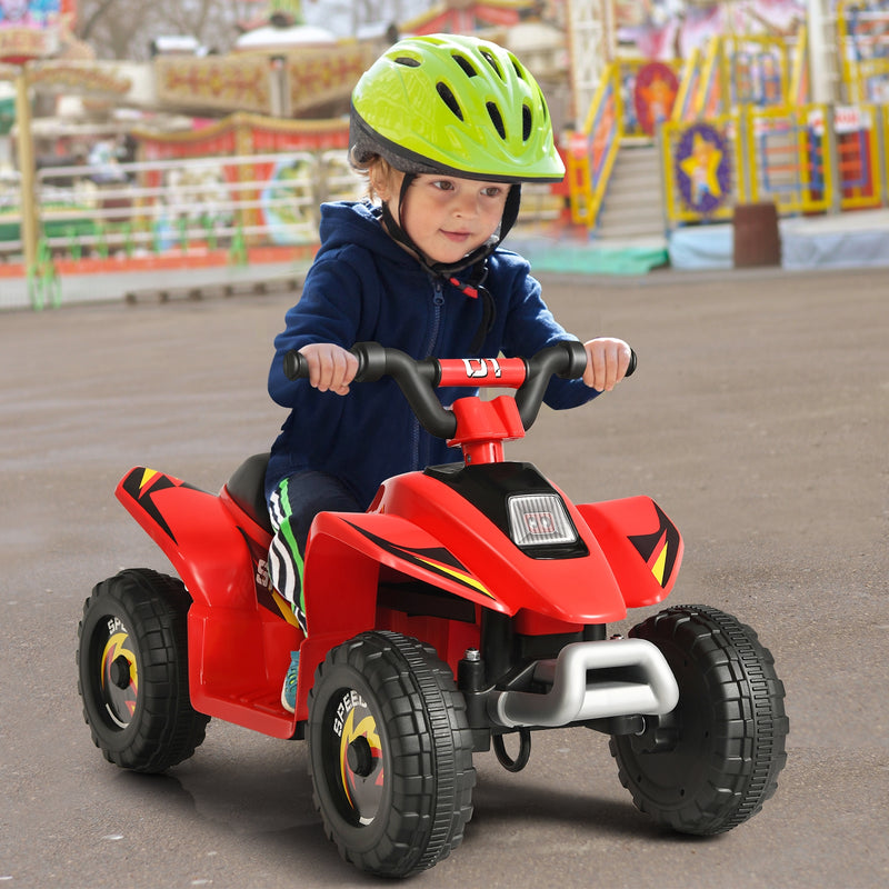 6V Kids Electric ATV 4 Wheels Ride-On Toy -Red