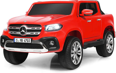 12V 2-Seater Kids Ride On Car Licensed Mercedes Benz X Class RC with Trunk-Red