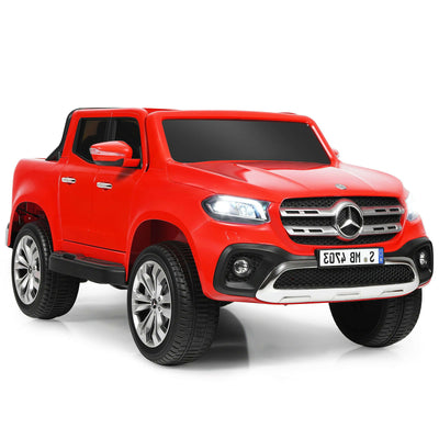 12V 2-Seater Kids Ride On Car Licensed Mercedes Benz X Class RC with Trunk-Red