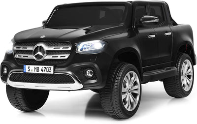 12V 2-Seater Kids Ride On Car Licensed Mercedes Benz X Class RC with Trunk-Black