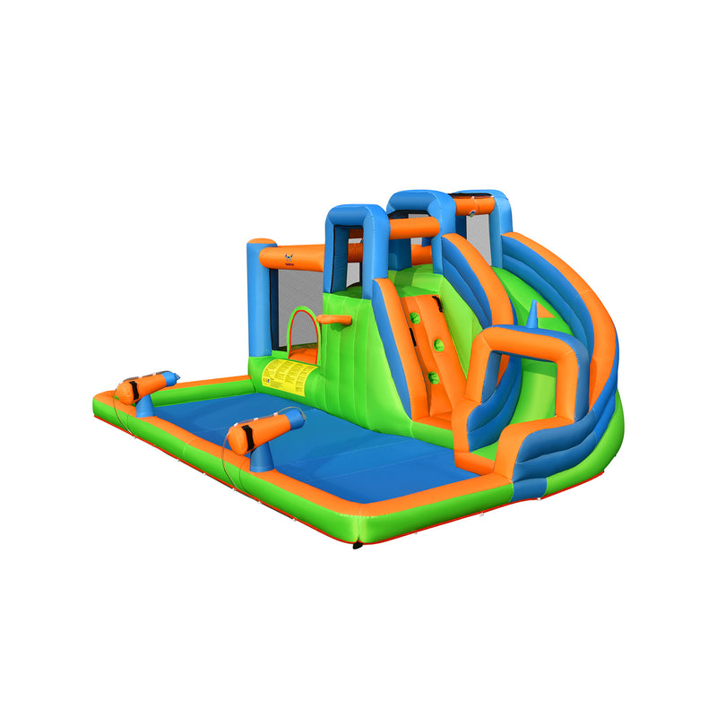 Inflatable Water Slide with Dual Climbing Walls and Blower Excluded