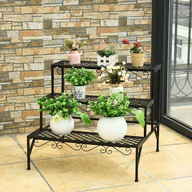 3 Tiers Metal Decorative Plant Stand