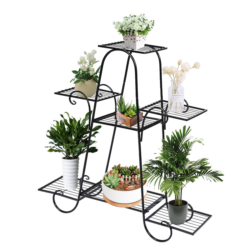 7 Tier Metal Patio Plant Stand