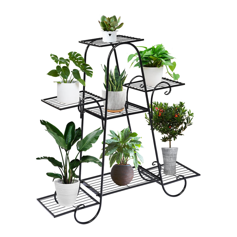 7 Tier Metal Patio Plant Stand