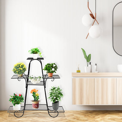 7 Tier Metal Patio Plant Stand