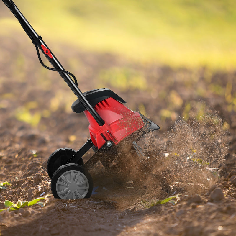 14-Inch 10 Amp Corded Electric Tiller and Cultivator 9-Inch Tilling Depth