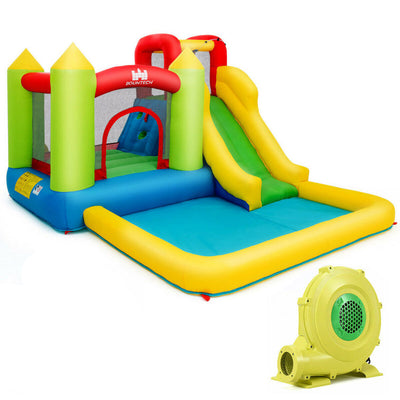 Outdoor Inflatable Bounce House with 480 W Blower