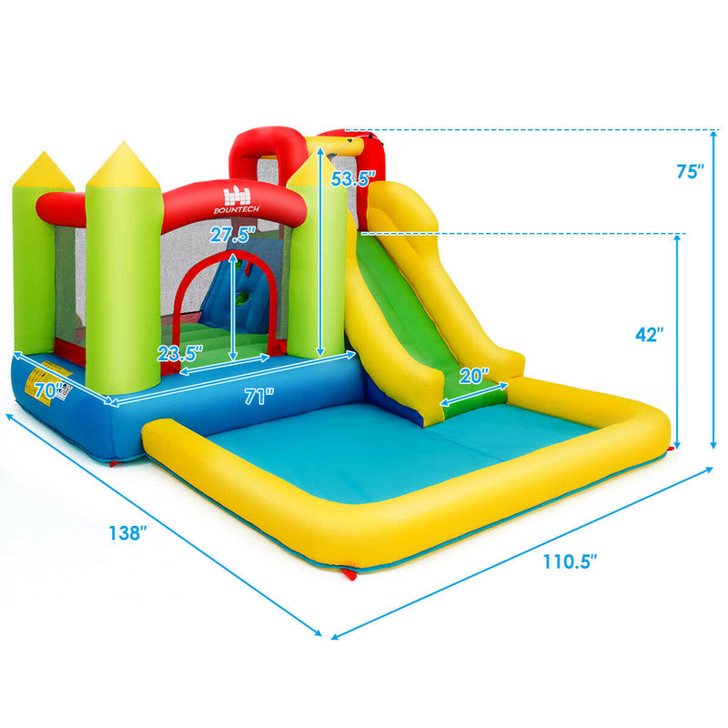 Outdoor Inflatable Bounce House with 480 W Blower