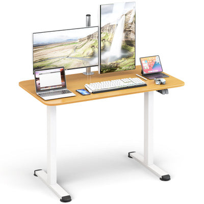 Electric Standing Desk Adjustable Stand up Computer Desk Anti-collision-Natural