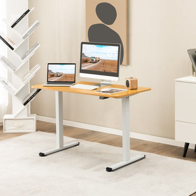 Electric Standing Desk Adjustable Stand up Computer Desk Anti-collision-Natural