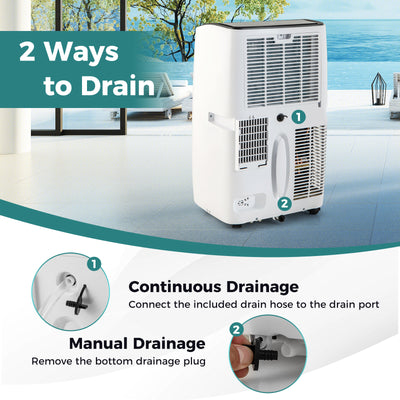 12000 BTU Portable Air Conditioner with Heat and Smart WiFi