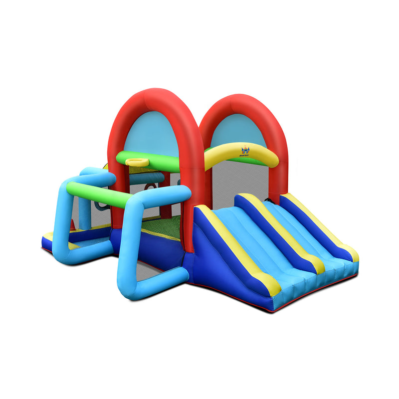 Inflatable Jumping Castle Bounce House with Dual Slides without Blower