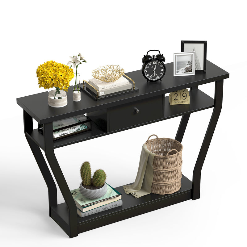 Modern Sofa Accent Table with Drawer