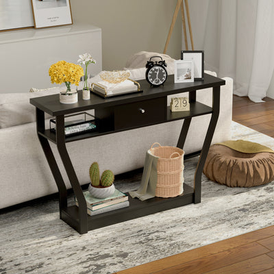 Modern Sofa Accent Table with Drawer