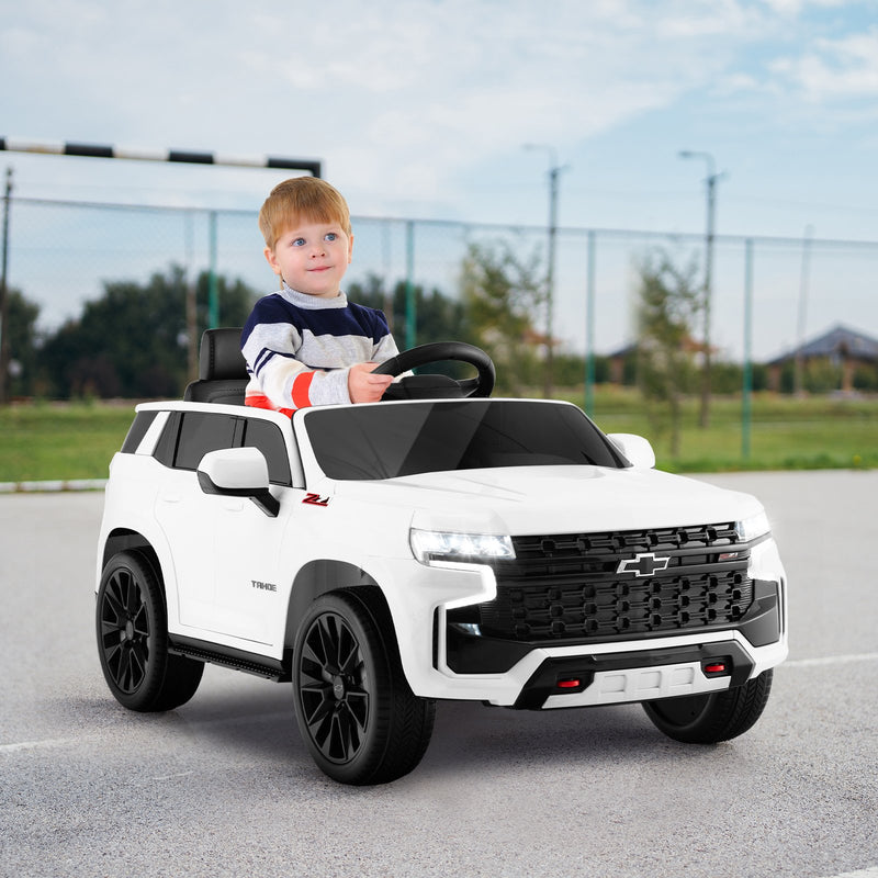 12V Kids Ride on Car with 2.4G Remote Control-White