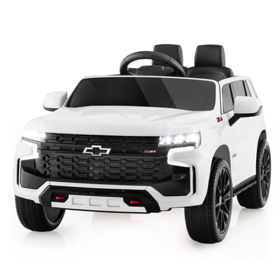 12V Kids Ride on Car with 2.4G Remote Control-White