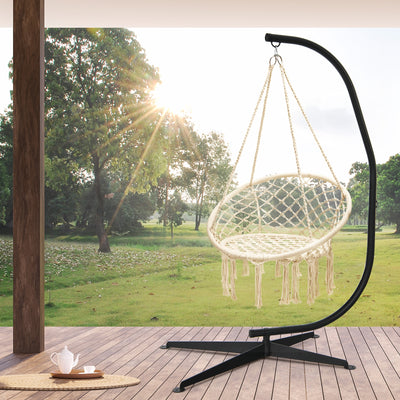 Solid Steel C Hammock Frame Stand