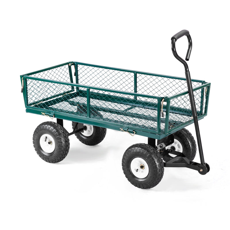 Heavy Duty Garden Utility Cart Wagon Wheelbarrow