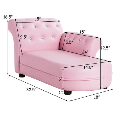 Armrest Relax Chaise Lounge Kids Sofa