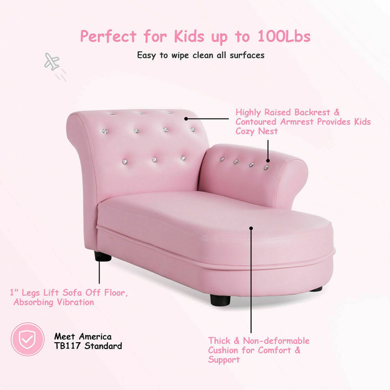 Armrest Relax Chaise Lounge Kids Sofa