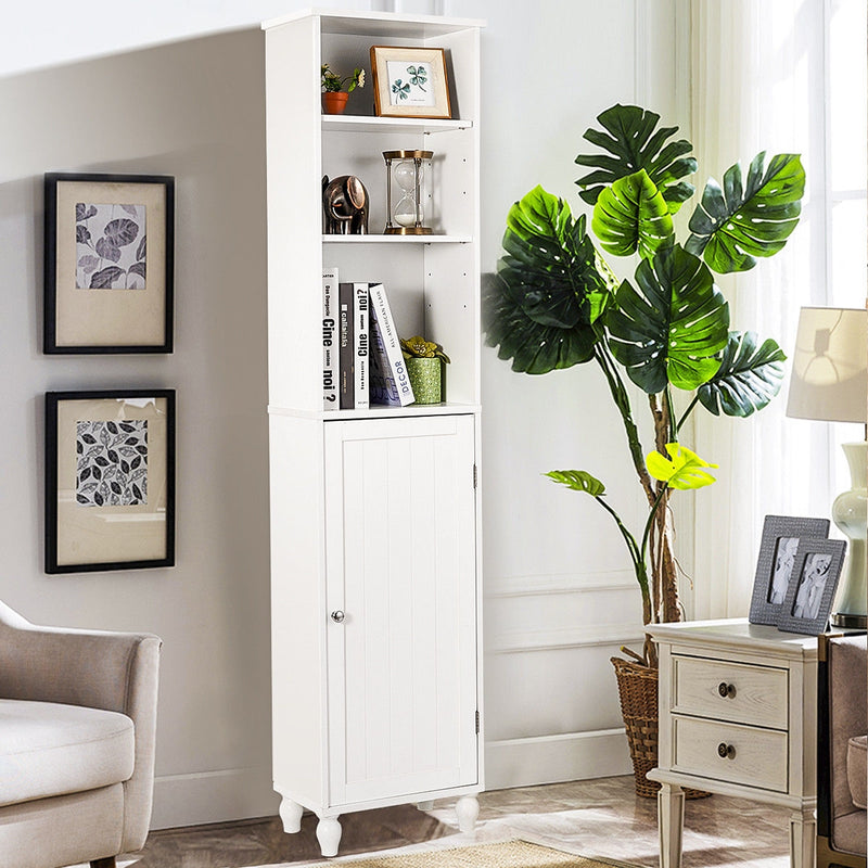 Tower Storage Shelving Display Cabinet for Bathroom