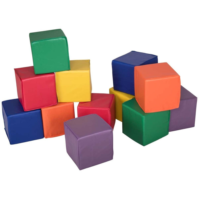 12 Pieces 8 Inch PU Foam Big Building Blocks for Kids