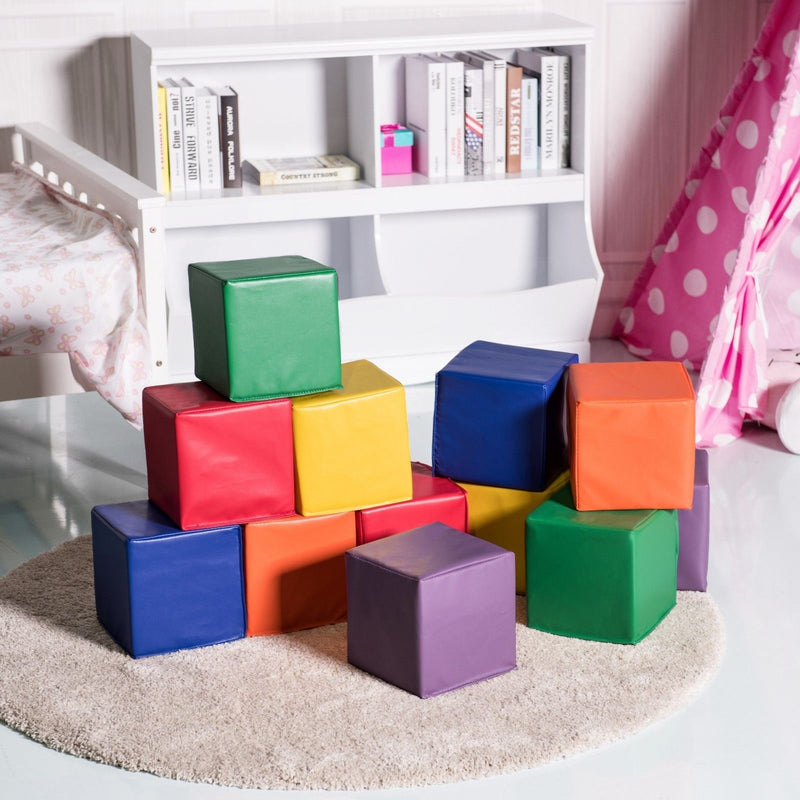 12 Pieces 8 Inch PU Foam Big Building Blocks for Kids