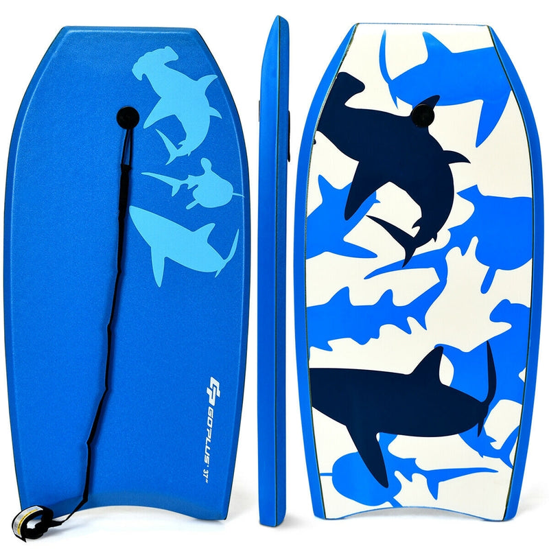 Lightweight Super Bodyboard Surfing W/Leash IXPE Deck EPS Core Boarding-L