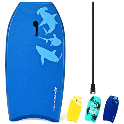 Lightweight Super Bodyboard Surfing W/Leash IXPE Deck EPS Core Boarding-L