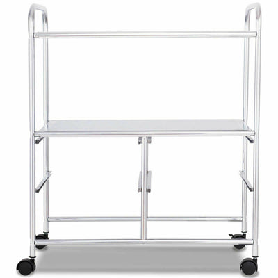 4 Drawers Shelves Rolling Storage Cart Rack-Transparent Multicolor